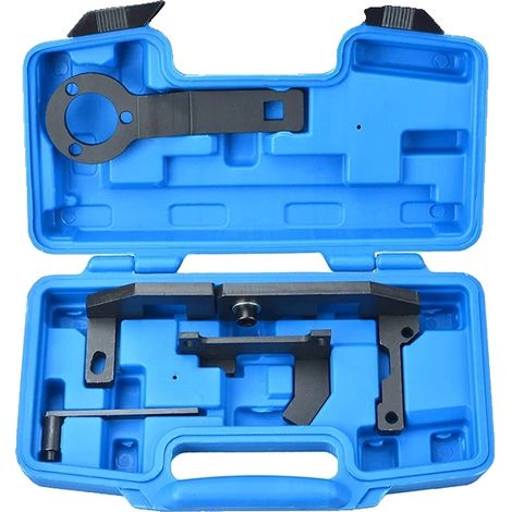 Kit d'outils de calage de vilebrequin, acier, 10 x 5 x 2 pouces, compatibilité avec les moteurs PSA, essentiel pour le remplacement de la courroie de distribution, mallette en plastique soufflé (1/5)