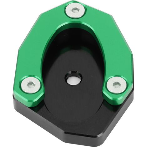 Plaque de béquille latérale pour moto KAWASAKI Z650/Z900, extension de support au sol, pad anti-enfoncement, couleur verte, jeu de 2 pièces, compatible KSP-106. (1/5)