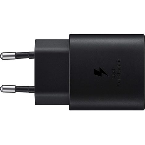USB-C Charger, 45W Ultra Fast Power Adapter, USB-C to USB Adapter, Samsung Fast Charging Charger, Original, Cable-Free, Black (1/5)