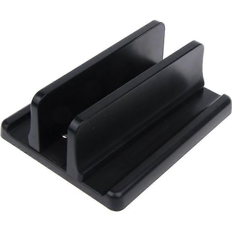 Mini-Vertikal-Laptopständer, Doppel-Laptopständer mit verstellbarer Dockingstation A, faltbarer Schreibtischplatzsparer.
