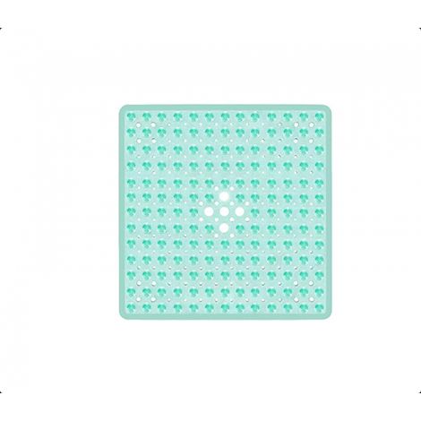 Tapis de Bain carré antidérapant à ventouses Durable et élégant Tapis de Douche antidérapant Design Moderne Ventouses de qualité Lavable en (1/5)