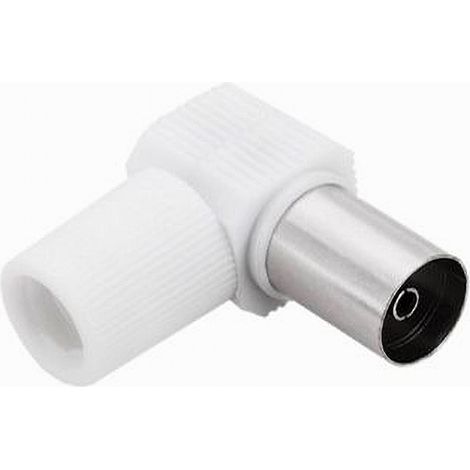 Trade Shop - Set 2 Pz Antenna Tv Angolato 90° Femmina Adattatore Para Acvo Tv C-088 -