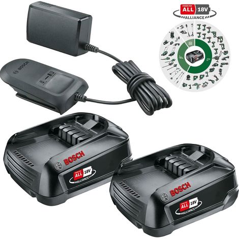 Bosch Starter Set 18V PBA 2x 1.5Ah Battery + Compact Charger Kit - Power For All (1/5)