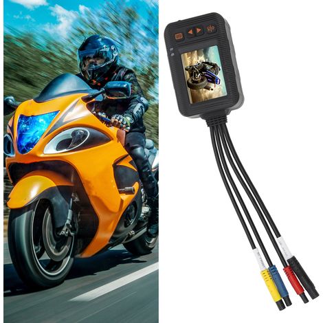 DVR pour moto et voiture de 2 pouces avec deux caméras HD, enregistreur vidéo haute définition, surveillance de stationnement (livré avec batterie intégrée) (SE20) (1/5)