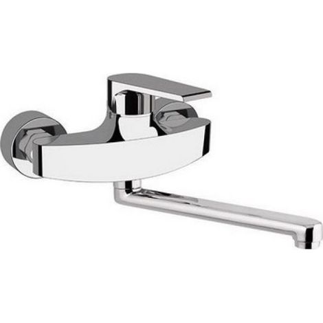 MISCELATORE MONOCOMANDO LAVELLO A MURO LINEA ARTIC Cromo