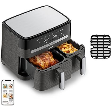 Tefal Dual Easy Fry & Grill EY905B gris 8,3 litros