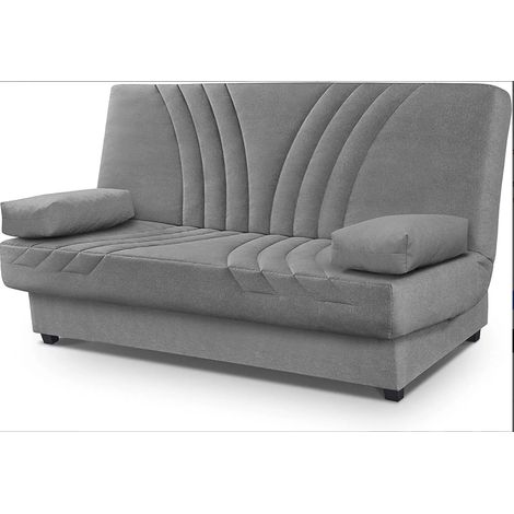 Sofá cama Lourdes en tela gold gris. 190cm(ancho) 100cm(fondo) 100cm (alto) (1/2)