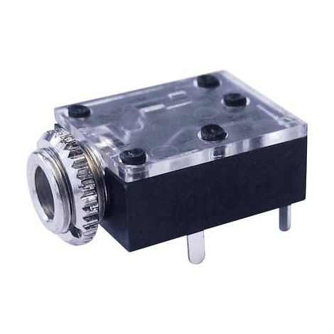 Jack 3.5 mm embase femelle horizontale Cliff FT6320 Nombre de pôles: 3 stéréo noir 1 pc(s) D73615 (1/2)