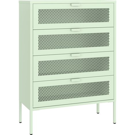 Scarpiera EMMA 4 ante in metallo verde lime