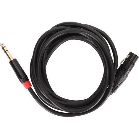 Câble Microphone XLR Femelle vers Jack 6.35mm Professionnel 3m, Connectivité Plug & Play, Noyau OFC 20 AWG (1/5)