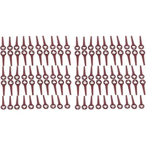 Lot de 100 lames de tondeuse à gazon, lames de coupe de rechange pour tondeuses à gazon Kn (1/5)