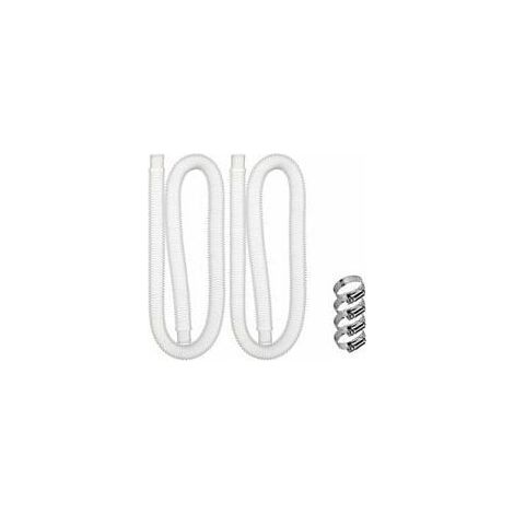 Tuyau de piscine hors sol, 3.2cm/1.25in de diamètre, 1.5m/59in de long pour filtre de piscine Intex 330 GPH, 530 GPH et 1000 GPH (1/5)