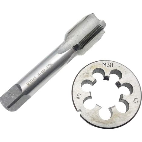 Jeu tarauds et filières, pas à droite, M30x1,5, pour atelier (1/5)