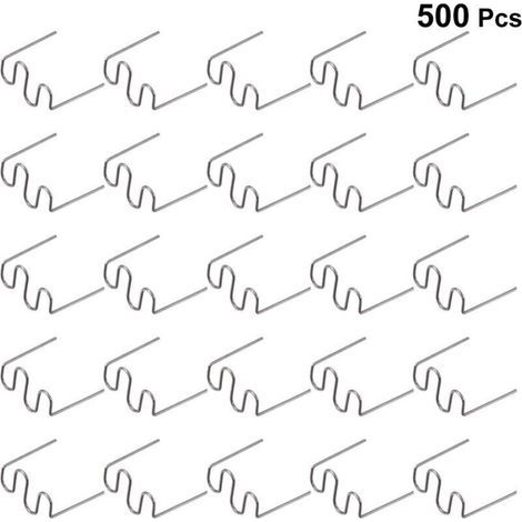 500 Pcs 0.8 Mm Baguettes de Soudage Agrafe Chaude Réparation Machine en Plastique Soudage Agrafeuse Chaude (1/5)