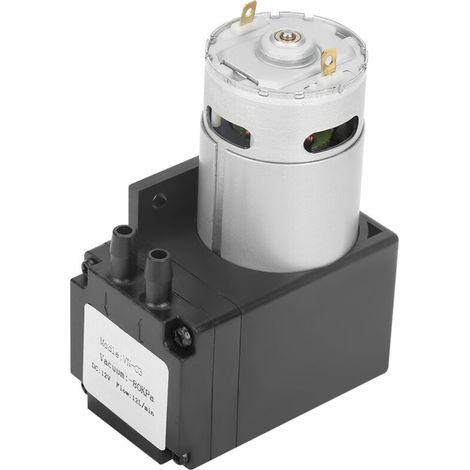 Mini small oil-free vacuum pump DC12V 12W - Flow rate 80KPa 12L/min for gas (1/5)