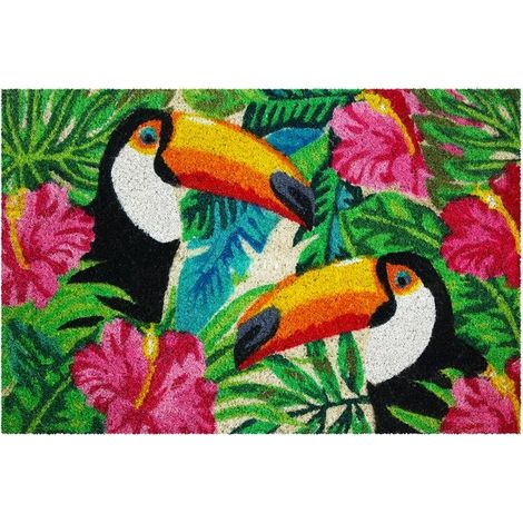 Rechteckiger Teppich in verschiedenen Farben, B.40 x L.60 cm Tukane SANS MARQUE (1/3)