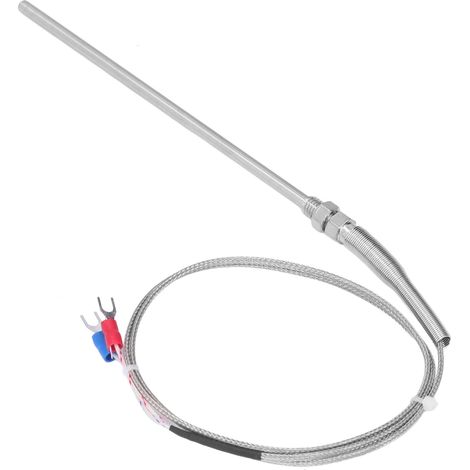 Capteur de température à thermocouple de type K BERM, plage de température 0-400 °C, sonde de 150 mm, câble de 1 m (1/5)