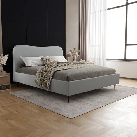 Lit coffre 160x200 sommier inclus Gemma Gris (1/5)