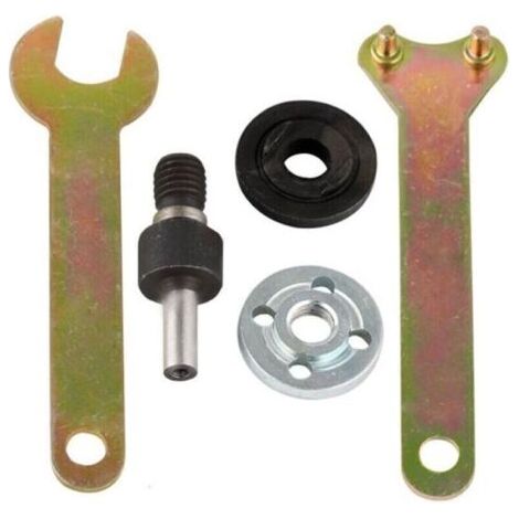 Bardusch-Kit adaptateur pour perceuse manuelle ， Disque à tronçonner 6 mm ， Adaptateur mandrin ， Meuleuse d'angle ， Barre de connexion ， Outil de conversion pour disque à tronçonner, (1/4)