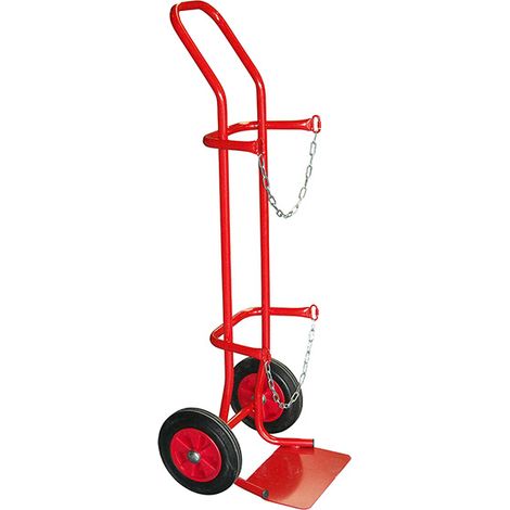 Diable à bouteille de gaz Ø280mm – Charge max 200kg – Roues Ø250mm caoutchouc pour sols lisses – 810000148 – Diable-Manutention