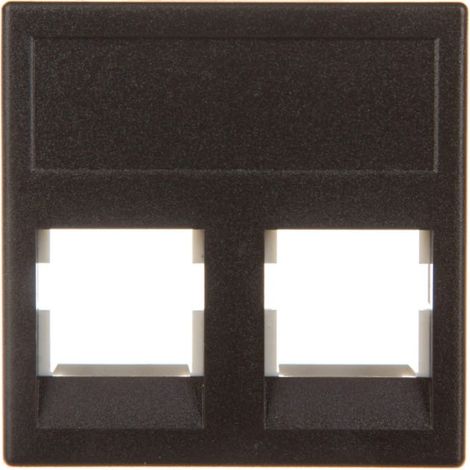 Flache K45 VD-Karte mit 2 Anschlüssen AMP / KRONE grau SIMON KB076 / 14