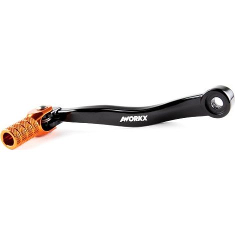 PALANCA DE CAMBIOS AWORKX PARA KTM SX, EXC, TPI '17-, HUSQVARNA TC/TE '17- NEGRA - PUNTA NARANJA