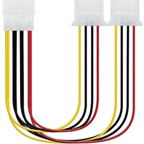 CABLE ALIMENTACION MOLEX 5.25 M-2X5.25 H 20CM NANOCABLE 10.19.0401