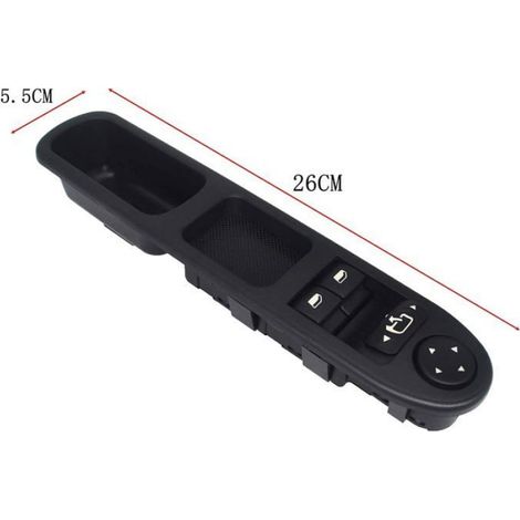 Bouton Leve Vitre pour 307 Commande Interrupteur Fenetre 96351622XT 6554.E4 (1/5)