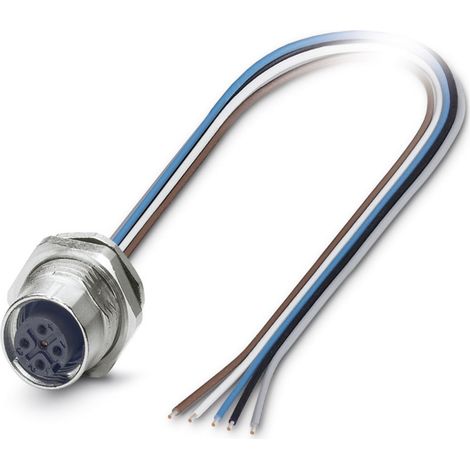 Phoenix Contact 1542729 Sensor-/Aktor-Einbausteckverbinder M12 Buchse, Einbau 0.50 m Polzahl Sensore