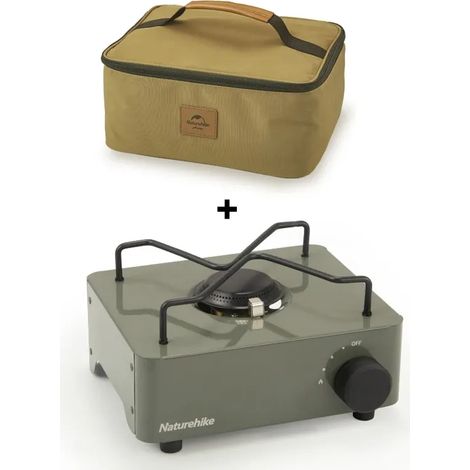 Réchaud à gaz portable Naturehike pour camping, mini-cassette, équipement de pique-nique, ustensiles de cuisine, accessoires et sac pour la cuisine touristique, réchauds de cuisine portables (1/5)
