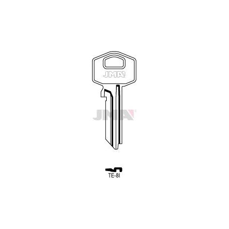 Llave En Bruto TESA TE-8I (JMA) Para Duplicación Y Reparación - Pack 50 Uds