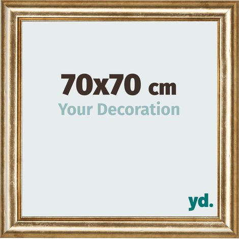 yd. - Cadre photo 70x70 - Or Antique - MDF - Lazio (1/5)
