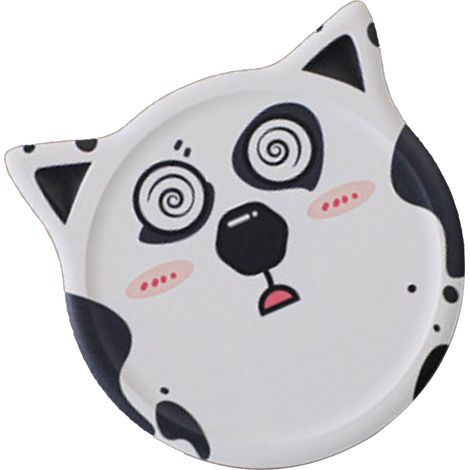 Set de 1 sous-verre en céramique mignon absorbant pour boissons déco cuisine bureau bar café anniversaire emménagement cadeau pour amoureux des animaux chien rigolo (1/5)