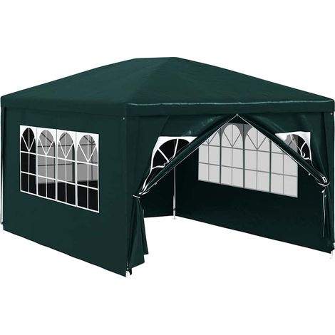 Tente de réception pliable, Barnum Pergola Pavillon Chapiteau Tonnelle de Jardin 3 x 4 m Vert FCV94049 (1/5)