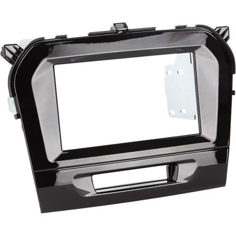 Kit Facade autoradio 2DIN compatible avec Suzuki Vitara ap15 Noir brillant