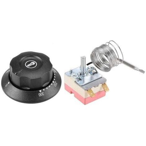 250V 16A 50-300C Contrôle Température Interrupteur Thermostat Capillaire pour Four Réfrigérateur Chauffage 2m