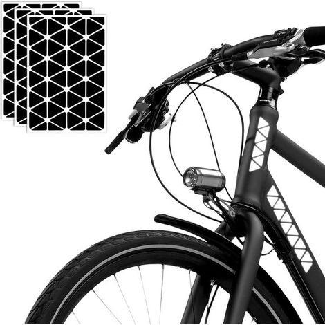 Juego de 3 pegatinas reflectantes autoadhesivas para bicicleta, casco y cochecito de bebé. (1/5)
