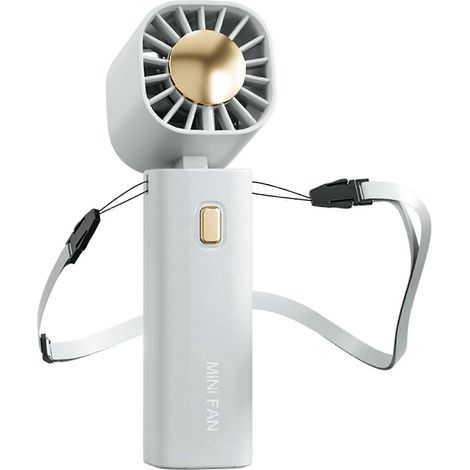 Ventilateur de cou portable à 3 vitesses, mains libres, rotatif à 270 degrés (1/4)