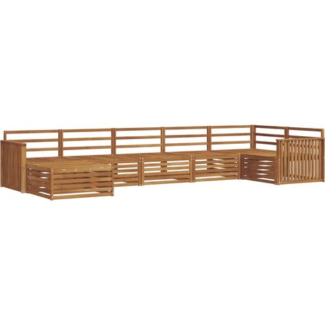 Outdoor Sofa Set 7 pcs Natural vidaXL (1/5)