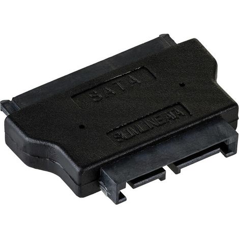 Adaptador delgado SATA de 13 pines a SATA de 22 pines Akyga AK-CA-53 Adaptador para unidad de CD/DVD (1/4)