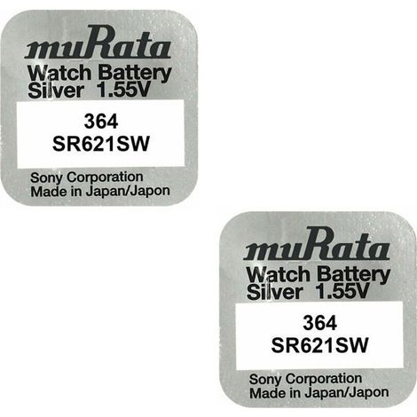 .2 piles MURATA 364 SR621SW.
.
.
.