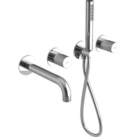 ULTRATAP Mitigeur de bain à encastrer avec douchette, chrome