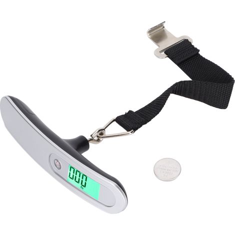 Tragbare digitale Gepäckwaage 50 kg (110 lb) mit hoher Präzision und Reisehaken (1/5)