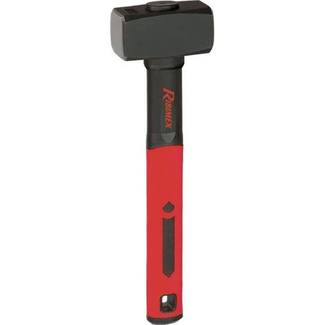 Massette 1kg - Manche Tri-Mat. 26 cm - Outil de Frappe Précis - Idéale pour Bricolage - D-Work