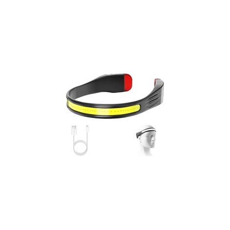 Lampe Frontale LED 350LM, Étanche et Rechargeable, 260° Grand Angle - Idéale pour Camping, Course, Cyclisme