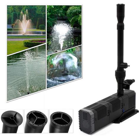 Jet d’eau pompe pour fontaine, bassin, étang, jardin 1000L/h