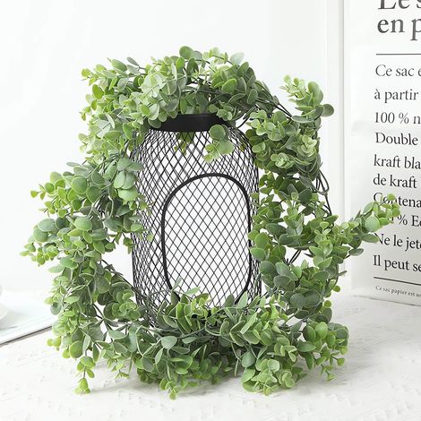Guirlande Fleurie Artificielle - Guirlande de Fleurs en Soie avec Tiges Souples - Décoration Murale, Arche, Mariage, Anniversaire, Noël - 2 m (1/5)