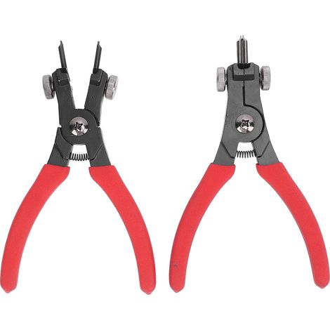 Ortviai Pince à Circlips Réglable Intérieure/Extérieure 2 Pièces en Métal Haute Résistance pour Véhicules (1/5)
