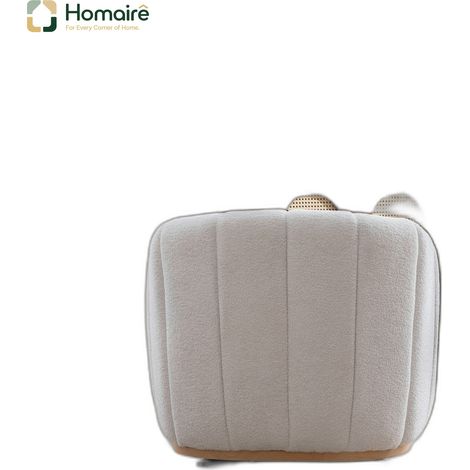Armlehnstuhl Cremeweiß aus Polyester 81 x 73 x 75.5 cm HOMAIRE (1/5)