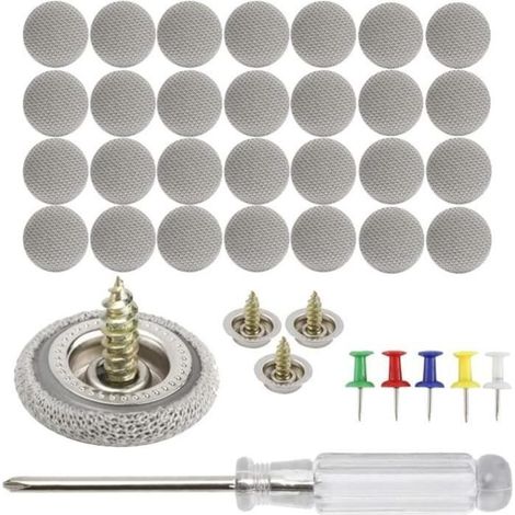 50 X Ciel Boucle Fixe de Toit de Voiture, Universels Boutons d'outils de Réparation pour Rivets Kit de Boutons de Réparation (1/4)